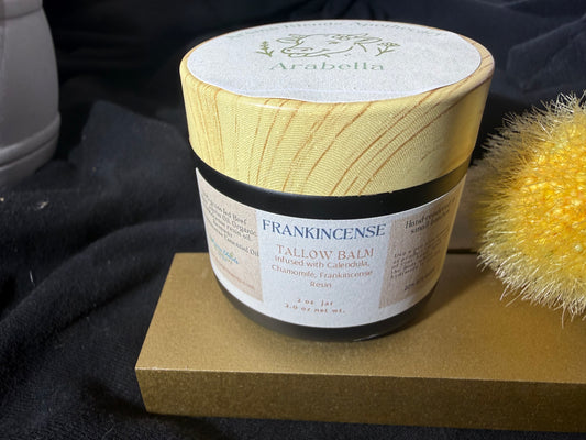 Tallow Balms 1 oz Aroma Bleu, Frankincense, Forest Sprite and Vanilla Bean
