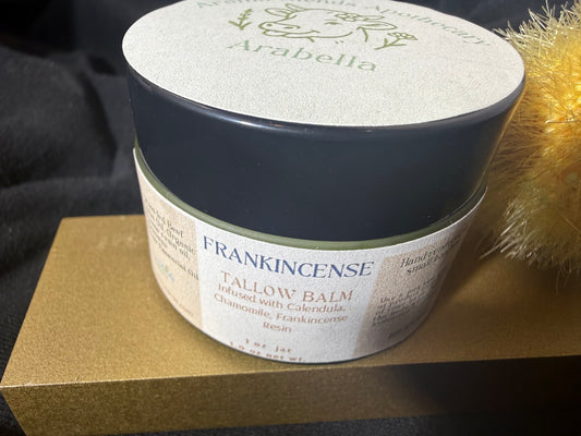 Tallow Balms 1 oz Aroma Bleu, Frankincense, Forest Sprite and Vanilla Bean